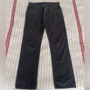 J. Crew Sutton 5 Pocket Corduroy Pants Men’s 31x32 Charcoal Grey